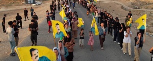 Ciwanên Êzîdî ji bo Ocalan meşiyan