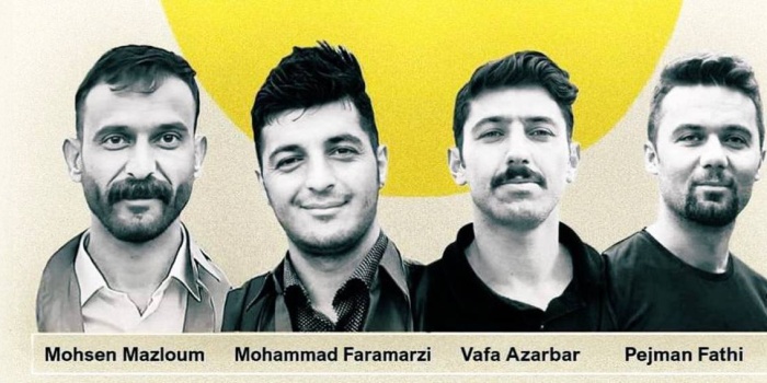 İran rejiminin idam ettiği dört Kürt genci...