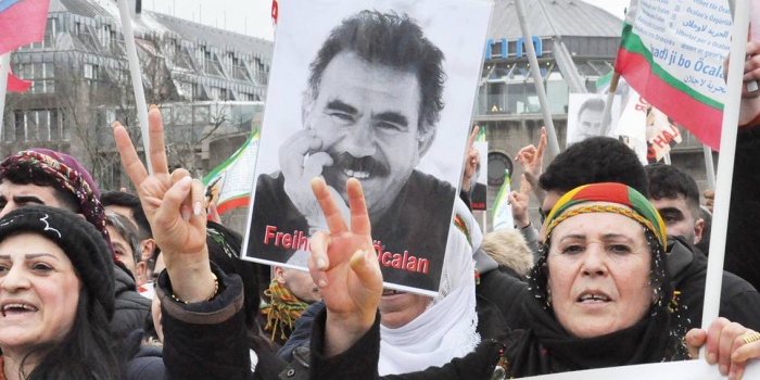 Abdullah Öcalan'a özgürlük eylemi