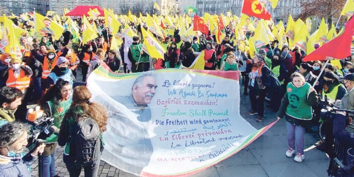 Kürt Halk Önderi Öcalan için eylem