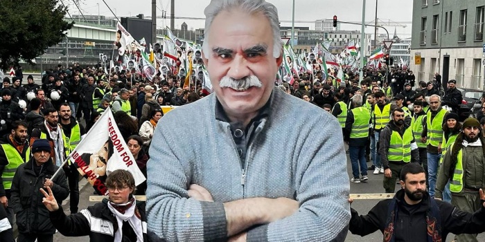 Kürt Halk Önderi Öcalan için eylem