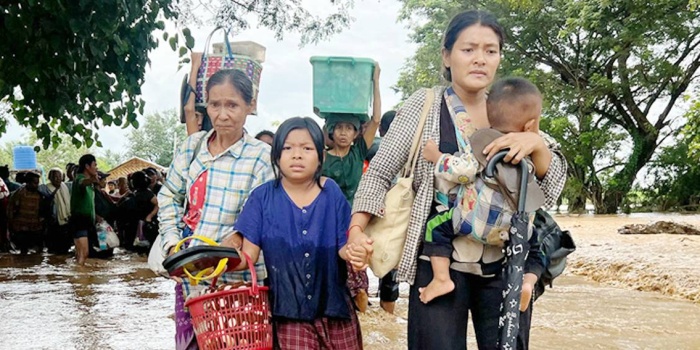 Myanmar sel baskını/ Foto:AFP