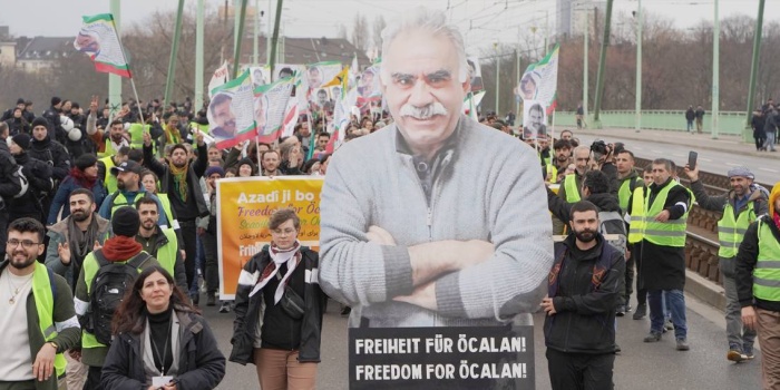 Kürt Halk Önderi Öcalan için eylem