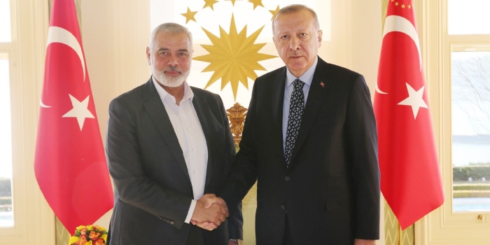 İsmail Haniyeh ve Recep Tayyip Erdoğan