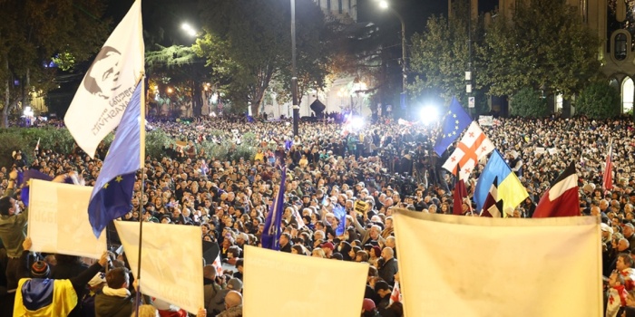 Gürcistan protesto