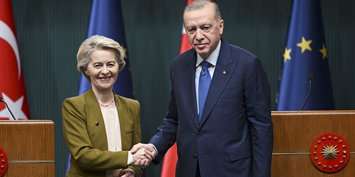 Von der Leyen ve Recep Tayyip Erdoğan